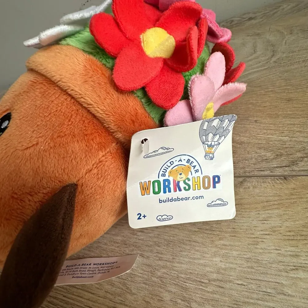 Build a Bear Buddies Mini Happy Daisies Flower Pot Stuffed Toy